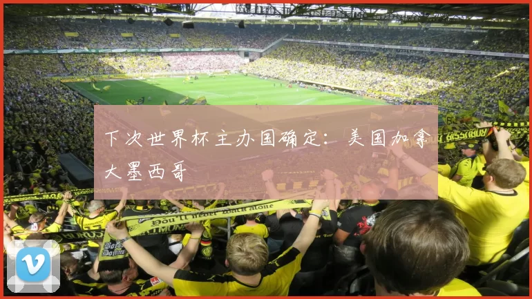 下次世界杯主办国确定:美国加拿大墨西哥