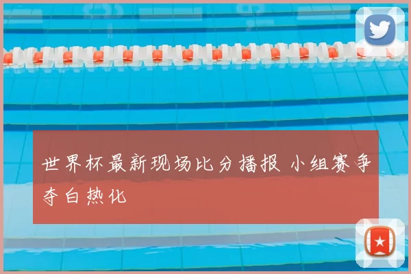 世界杯最新现场比分播报 小组赛争夺白热化